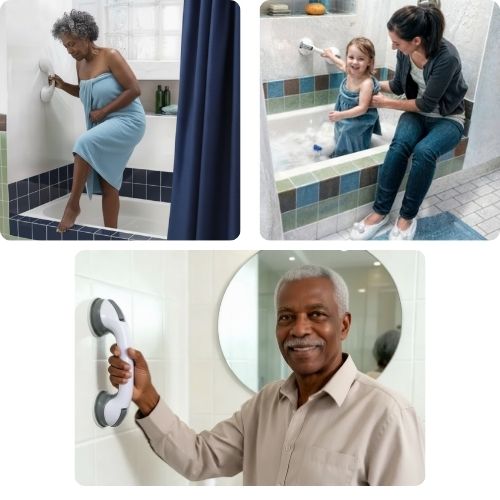 Barra de Apoio Portátil para Banheiro - SupportGrip: Sua segurança sempre à mão