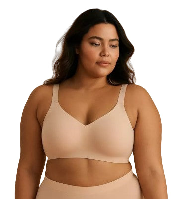 COMFORT UP:  Sutiã sem aro, com suporte elevado e conforto total
